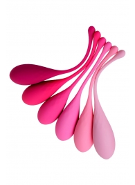 Набор из 6 розовых вагинальных шариков Eromantica K-ROSE - Eromantica
