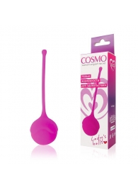 Розовый вагинальный шарик Cosmo - Bior toys