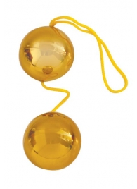 Золотистые вагинальные шарики Balls - Bior toys