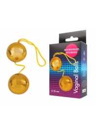 Золотистые вагинальные шарики Balls - Bior toys