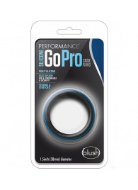 Черно-синее эрекционное кольцо Silicone Go Pro Cock Ring - Blush Novelties - в Краснодаре купить с доставкой