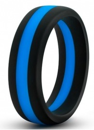 Черно-синее эрекционное кольцо Silicone Go Pro Cock Ring - Blush Novelties - в Краснодаре купить с доставкой