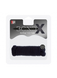 Чёрная веревка для связывания BONDX LOVE ROPE - 5 м. - Dream Toys - купить с доставкой в Краснодаре