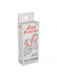 Пудра для игрушек Love Protection с ароматом клубники со сливками - 15 гр. - Lola Games - купить с доставкой в Краснодаре