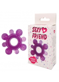 Фиолетовое эрекционное кольцо Sexy Friend - 1137 - в Краснодаре купить с доставкой