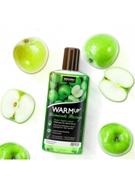 Массажное масло WARMup Green Apple с ароматом яблока - 150 мл. - Joy Division - купить с доставкой в Краснодаре