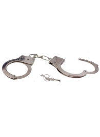 Серебристые металлические наручники с ключиками - Сима-Ленд - купить с доставкой в Краснодаре