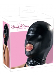 Черная эластичная маска на голову с отверстием для рта - Orion - купить с доставкой в Краснодаре