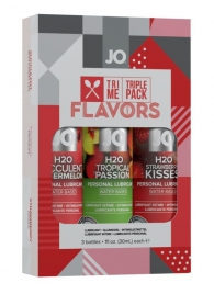 Подарочный набор ароматизированных лубрикантов Tri-Me Triple Pack Flavors - System JO - купить с доставкой в Краснодаре