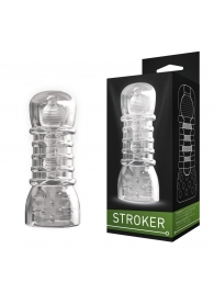 Прозрачный двусторонний мастурбатор STROKER №2 - Rubber Tech Ltd - в Краснодаре купить с доставкой