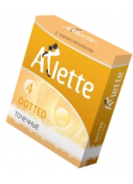 Презервативы Arlette Dotted с точечной текстурой - 3 шт. - Arlette - купить с доставкой в Краснодаре