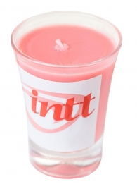 Массажная свеча для поцелуев Strawberry с ароматом клубники - 30 гр. - INTT - купить с доставкой в Краснодаре