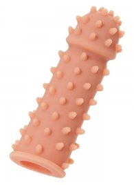 Телесная реалистичная насадка KOKOS Extreme Sleeve 03 с дополнительной стимуляцией - 12,7 см. - KOKOS - в Краснодаре купить с доставкой