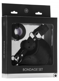 Оригинальный набор Bondage Set: маска, кляп-шарик и скотч - Shots Media BV - купить с доставкой в Краснодаре
