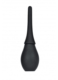 Черный силиконовый анальный душ A-toys с гладким наконечником - A-toys - купить с доставкой в Краснодаре