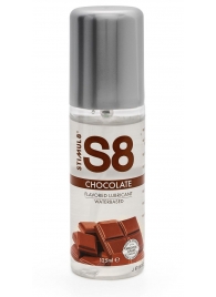 Смазка на водной основе S8 Flavored Lube со вкусом шоколада - 125 мл. - Stimul8 - купить с доставкой в Краснодаре