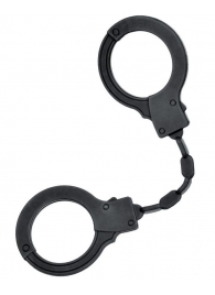 Черные силиконовые наручники A-Toys без ключа - A-toys - купить с доставкой в Краснодаре