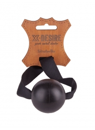 Черный кляп-шар на ремешках с пряжками - Sitabella - купить с доставкой в Краснодаре