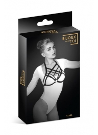 Черная упряжь на грудь Clara - Bijoux Pour Toi - купить с доставкой в Краснодаре