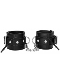 Черные наручники с электростимуляцией Electro Handcuffs - Shots Media BV - купить с доставкой в Краснодаре