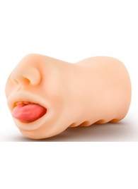Телесный мастурбатор-ротик с язычком Oral Anne - Blush Novelties - в Краснодаре купить с доставкой
