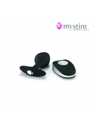 Черная пробка Mystim Rocking Vibe S с возможностью подключения к электростимулятору - 9,7 см. - MyStim - купить с доставкой в Краснодаре