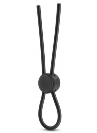 Черное силиконовое лассо на пенис SILICONE LOOP COCK RING - Blush Novelties - в Краснодаре купить с доставкой