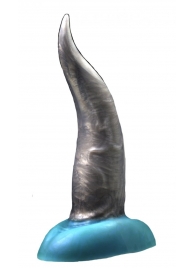 Черно-голубой фаллоимитатор  Дельфин small  - 25 см. - Erasexa - купить с доставкой в Краснодаре
