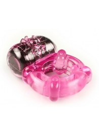 Розовое эрекционное кольцо c вибропулей - Brazzers - в Краснодаре купить с доставкой