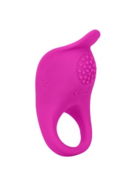 Ярко-розовое эрекционное виброкольцо Silicone Rechargeable Teasing Enhancer - California Exotic Novelties - в Краснодаре купить с доставкой