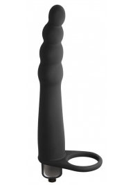 Черная вибронасадка для двойного проникновения Bramble - 16,5 см. - Lola Games - купить с доставкой в Краснодаре