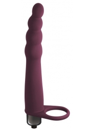 Бордовая вибронасадка для двойного проникновения Bramble - 16,5 см. - Lola Games - купить с доставкой в Краснодаре