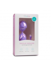 Фиолетовые вагинальные шарики Jiggle Mouse - Easy toys
