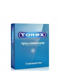 Презервативы Torex  Продлевающие  с пролонгирующим эффектом - 3 шт. - Torex - купить с доставкой в Краснодаре