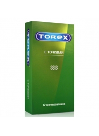 Текстурированные презервативы Torex  С точками  - 12 шт. - Torex - купить с доставкой в Краснодаре