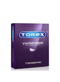 Презервативы Torex  Ультратонкие  - 3 шт. - Torex - купить с доставкой в Краснодаре