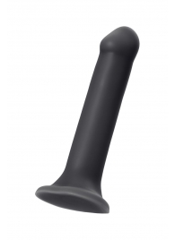 Черный фаллос на присоске Silicone Bendable Dildo XL - 20 см. - Strap-on-me - купить с доставкой в Краснодаре