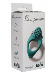 Зеленое эрекционное виброкольцо Pure Passion Midnight - Lola Games - в Краснодаре купить с доставкой