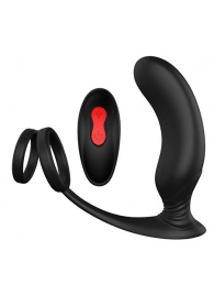 Черный массажер простаты REMOTE P-PLEASER - Dream Toys - в Краснодаре купить с доставкой