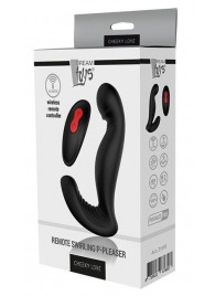 Черный вибромассажер простаты SWIRLING P-PLEASER - Dream Toys - в Краснодаре купить с доставкой