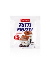 Пробник гель-смазки Tutti-frutti со вкусом тирамису - 4 гр. - Биоритм - купить с доставкой в Краснодаре