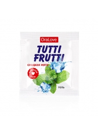 Пробник гель-смазки Tutti-frutti со вкусом мяты - 4 гр. - Биоритм - купить с доставкой в Краснодаре