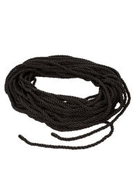 Черная веревка для шибари BDSM Rope - 30 м. - California Exotic Novelties - купить с доставкой в Краснодаре