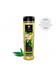 Массажное масло Organica с ароматом зеленого чая - 240 мл. - Shunga - купить с доставкой в Краснодаре