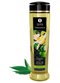Массажное масло Organica с ароматом зеленого чая - 240 мл. - Shunga - купить с доставкой в Краснодаре