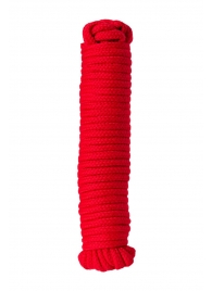 Красная текстильная веревка для бондажа - 1 м. - Штучки-дрючки - купить с доставкой в Краснодаре
