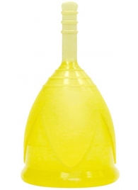 Желтая менструальная чаша размера L - Тюльпан - купить с доставкой в Краснодаре