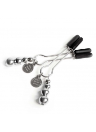 Металлические зажимы на соски Adjustable Nipple Clamps - Fifty Shades of Grey - купить с доставкой в Краснодаре