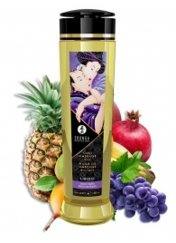 Массажное масло Libido Exotic Fruits с ароматом экзотических фруктов - 240 мл. - Shunga - купить с доставкой в Краснодаре