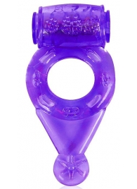 Фиолетовое эрекционное виброкольцо с шипиками - Erowoman-Eroman - в Краснодаре купить с доставкой